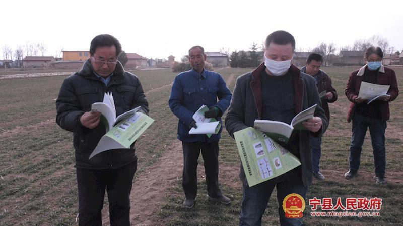 1月25日,市农业技术推广中心副主任杨宏睿带领市级技术服务队来宁县
